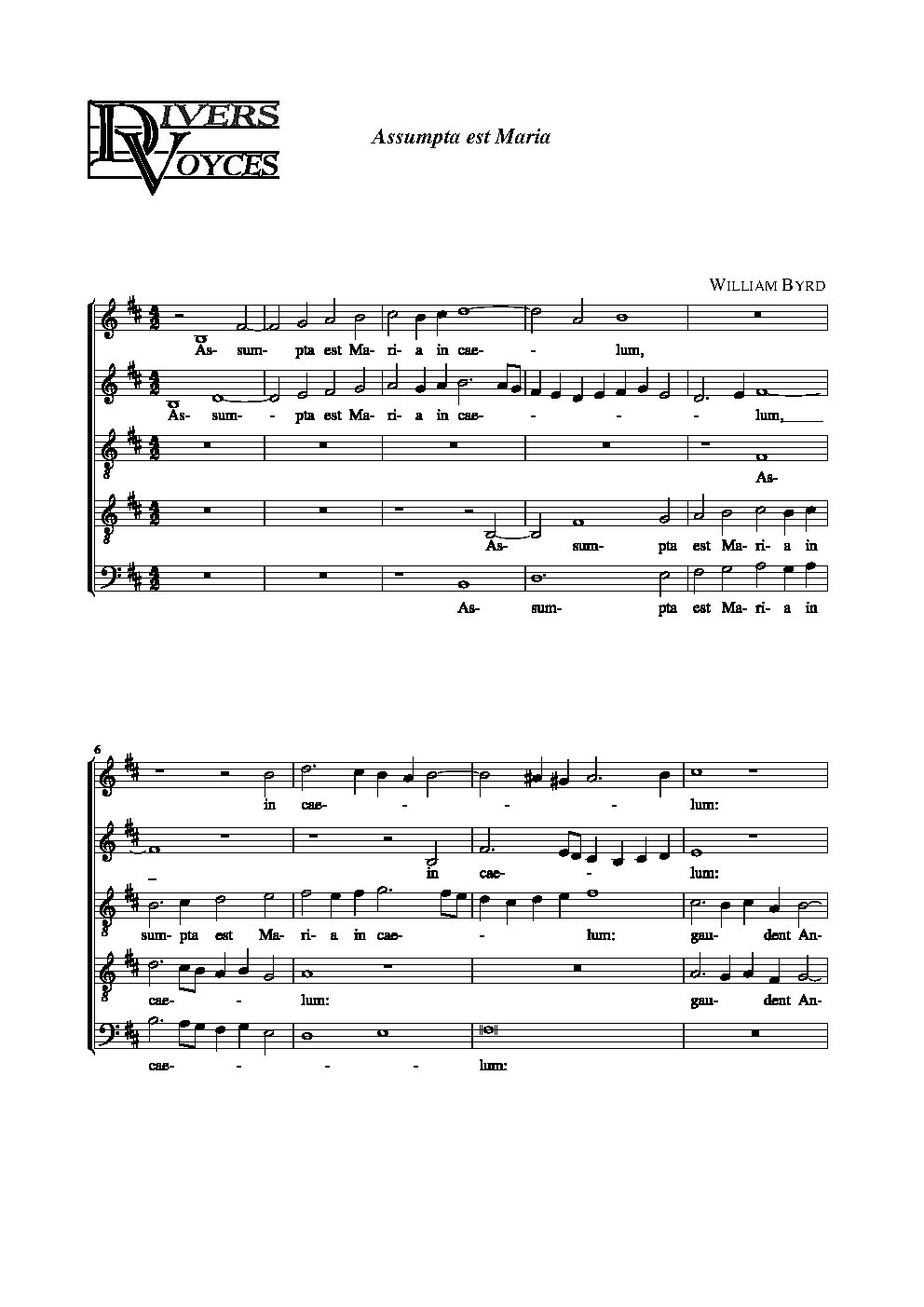 Assumpta est Maria - Choir Script PDF Thumbnail
