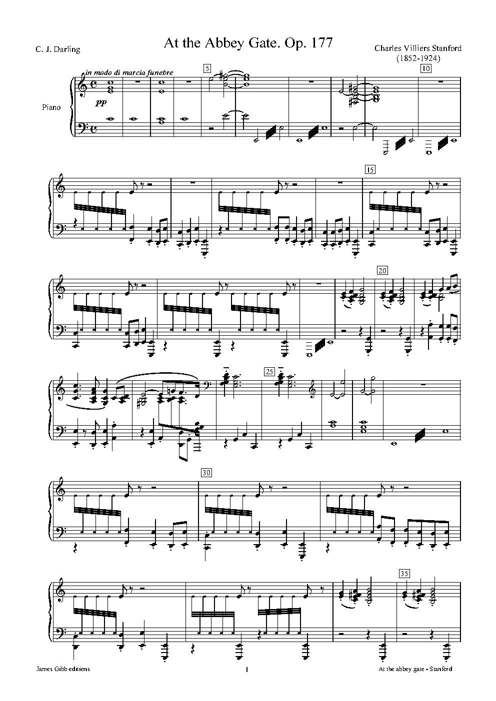 At the Abbey Gate, Op. 177
