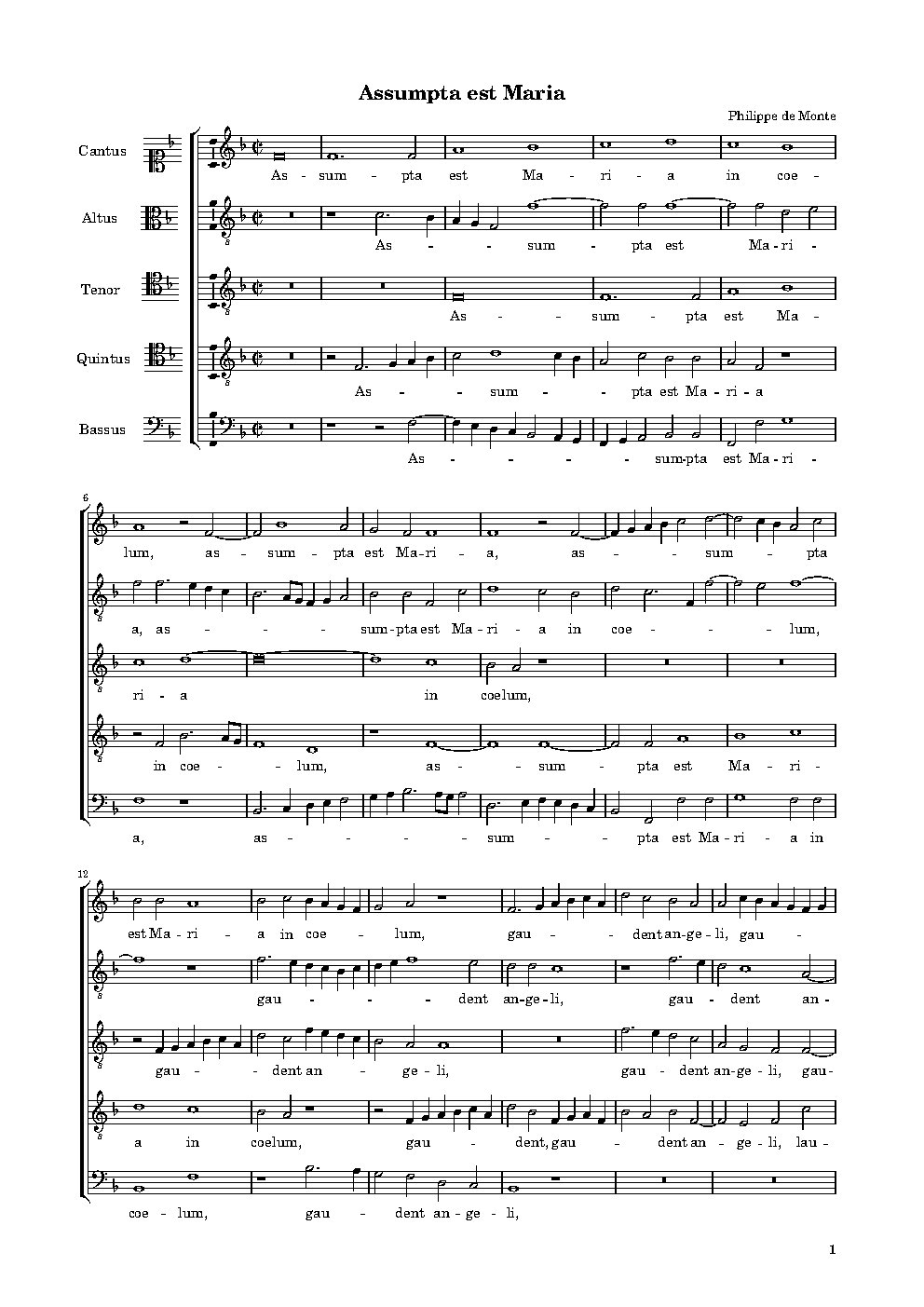 Assumpta est Maria