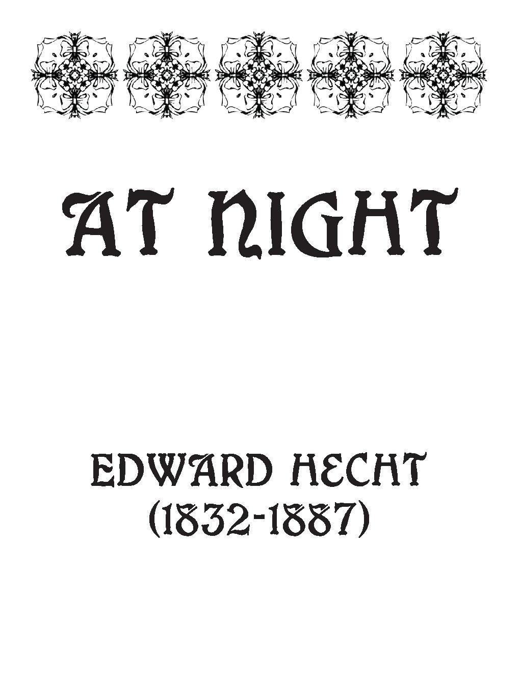 At night