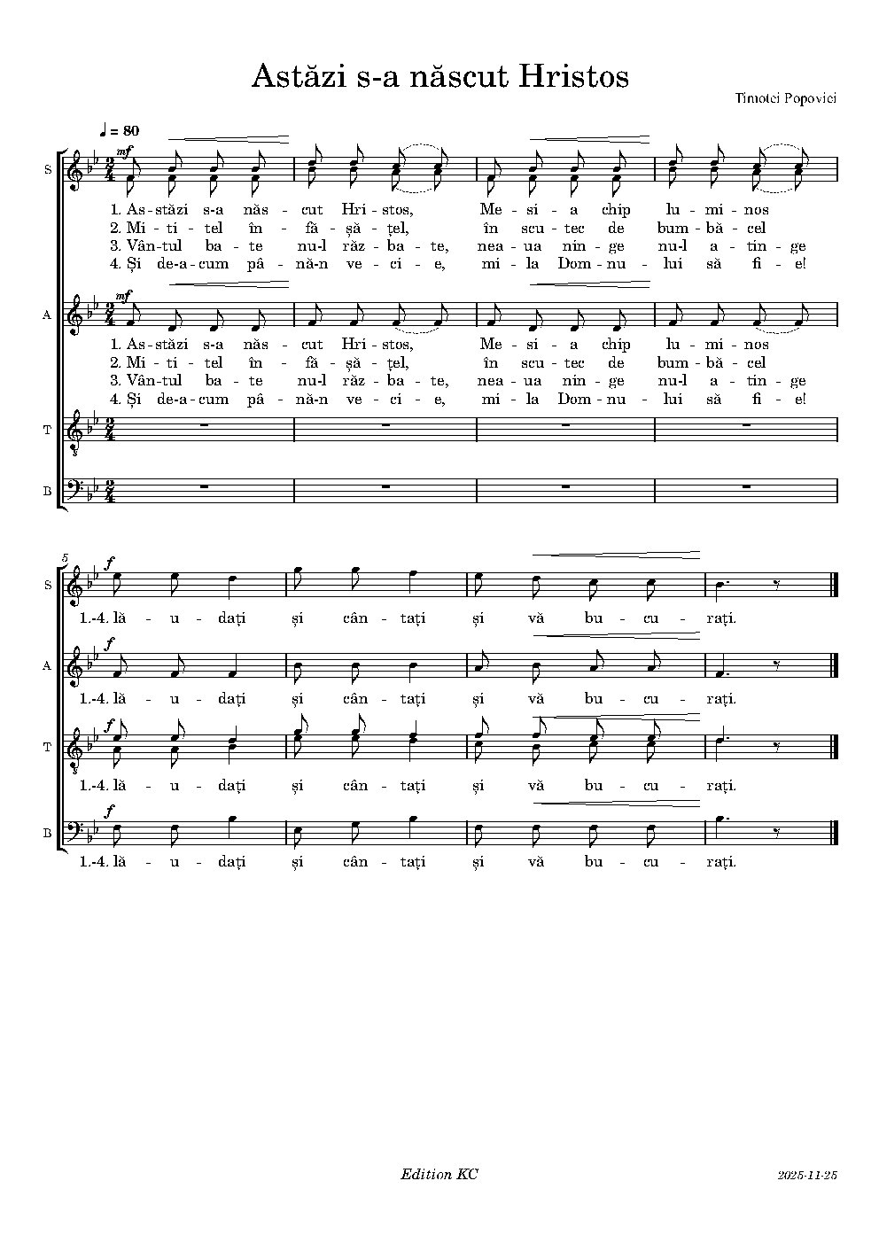 Astăzi s-a născut Hristos