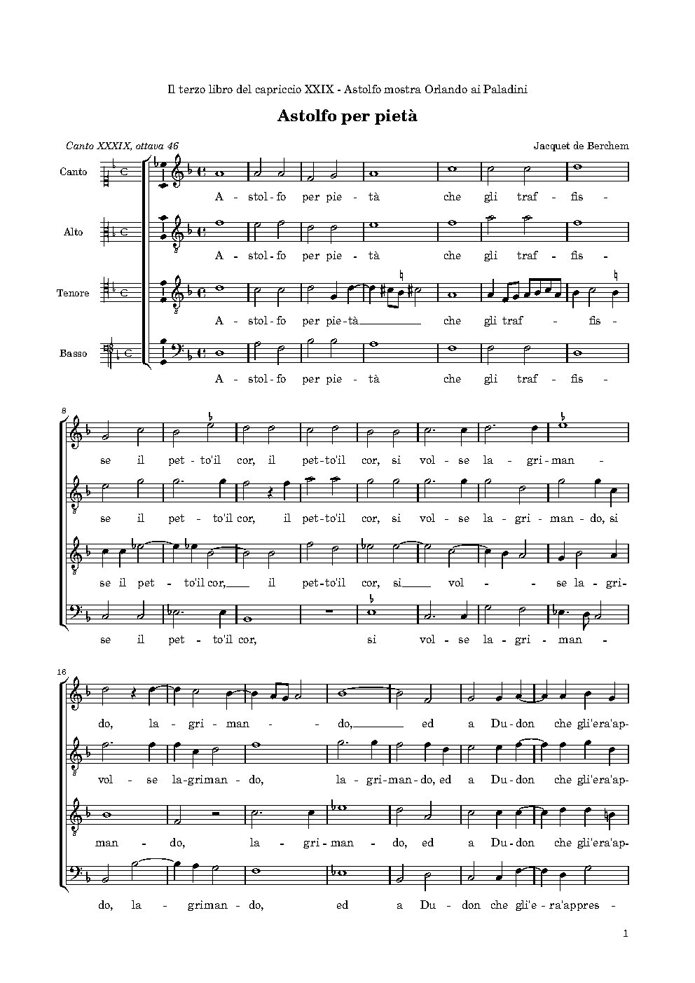Astolfo per pietà - Choir Script PDF Thumbnail