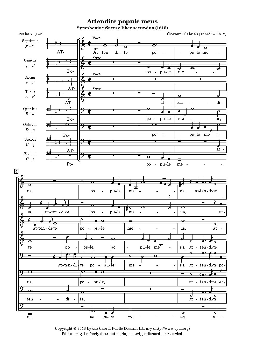 Attendite, popule meus - Choir Script PDF Thumbnail