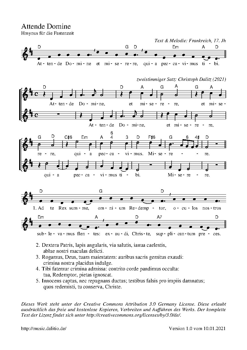 Attende Domine