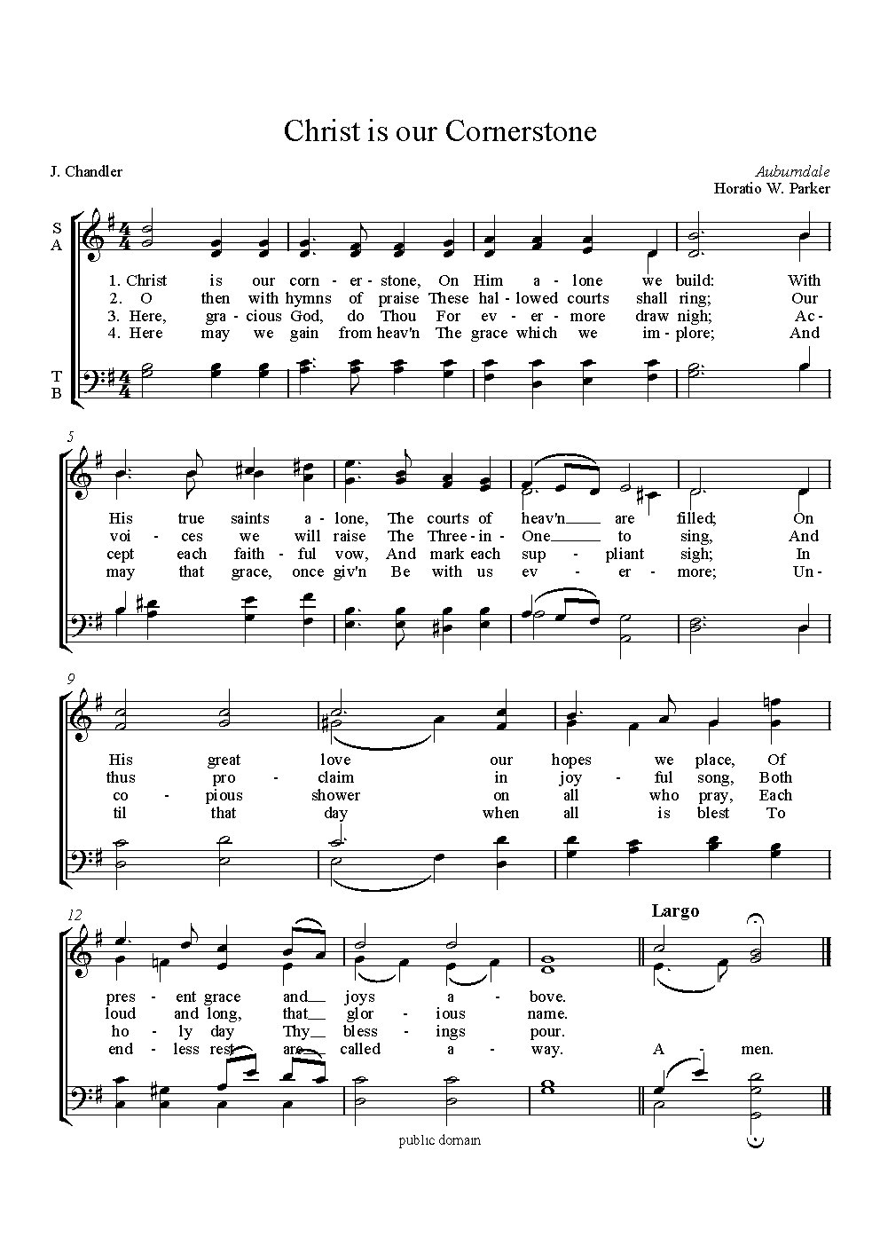 Christ is our Cornerstone - Choir Script PDF Thumbnail