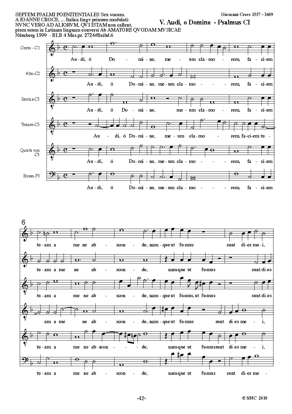 Audi, o Domine (Psalm 101)