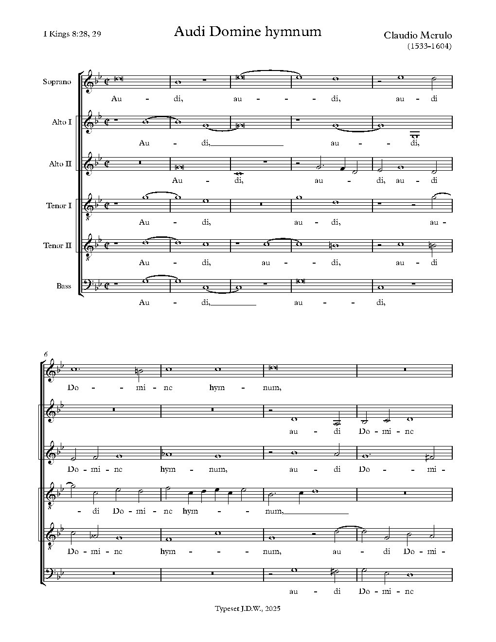 Audi Domine hymnum