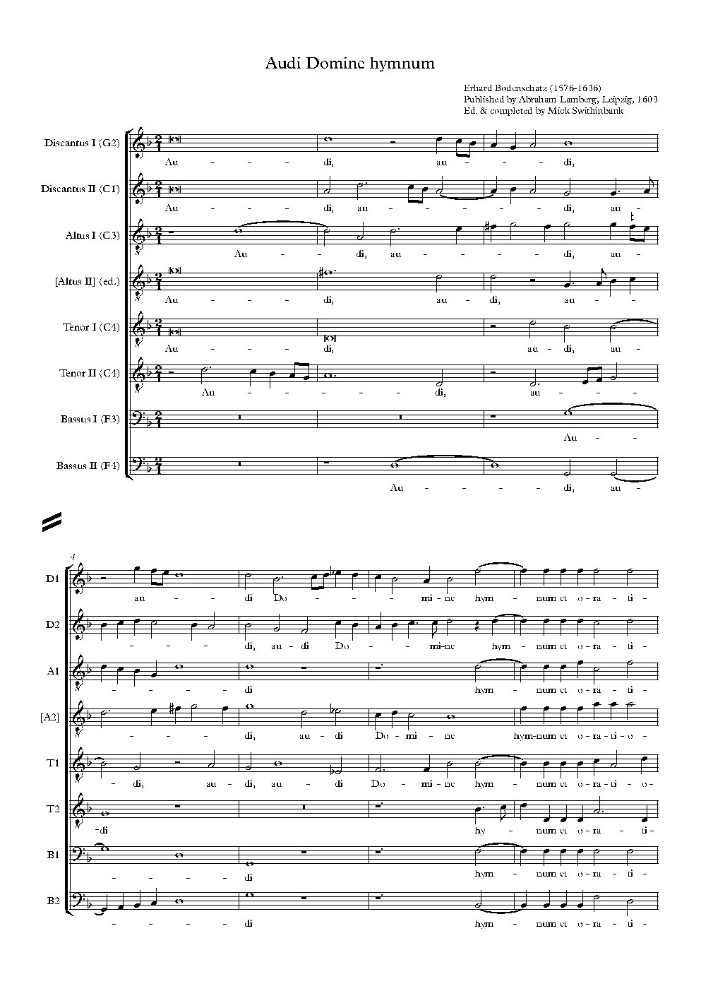 Audi Domine hymnum