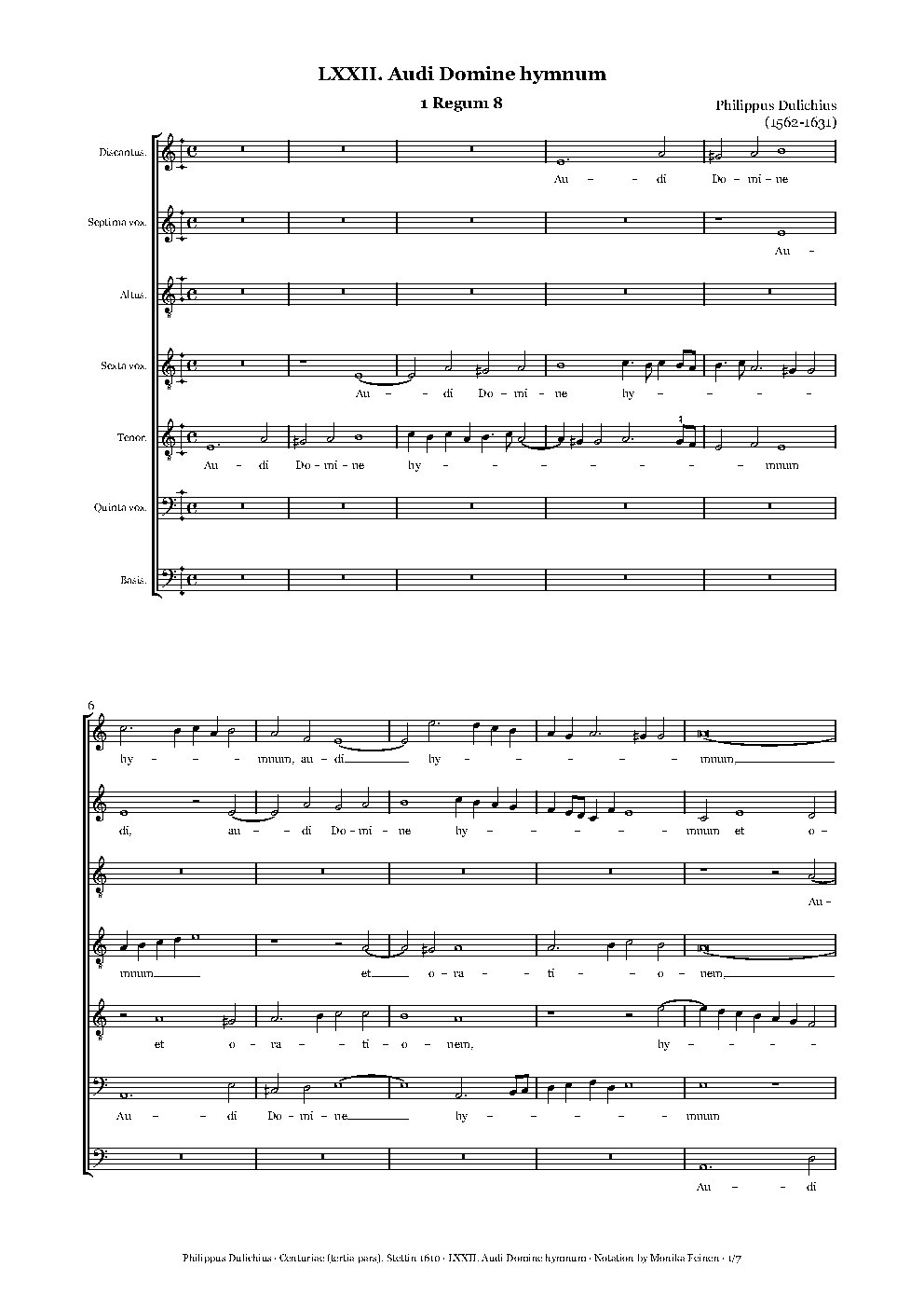 Audi Domine hymnum