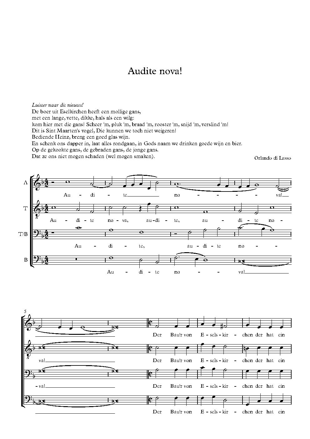 Audite Nova! - Choir Script PDF Thumbnail