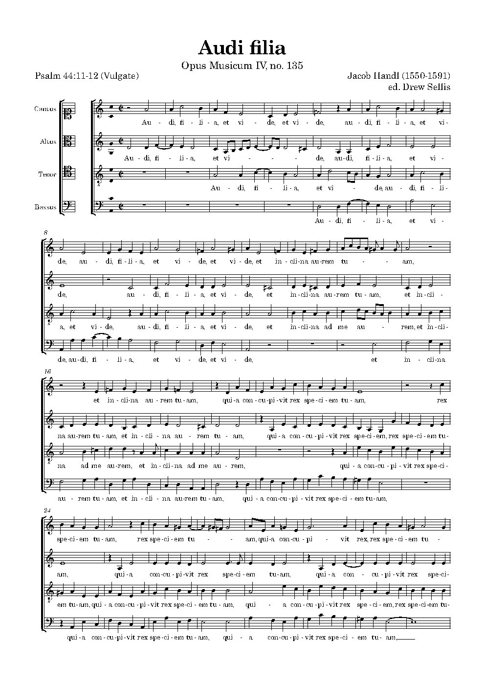 Audi filia - Choir Script PDF Thumbnail