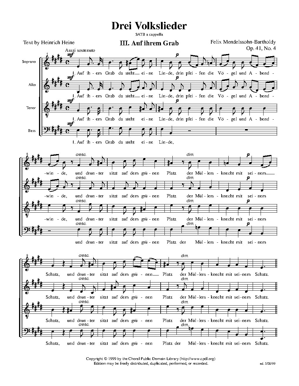 Auf ihrem Grab, Op. 41, No. 4