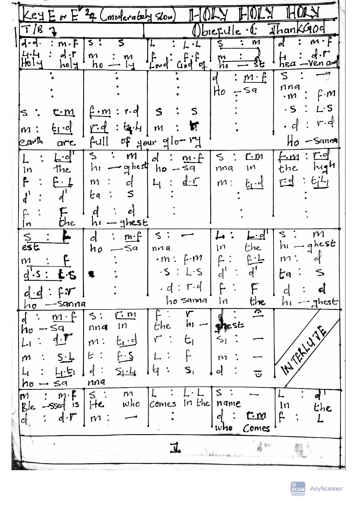 Holy Holy Holy-obiefule.c.thankgod - Download Choir Script PDF