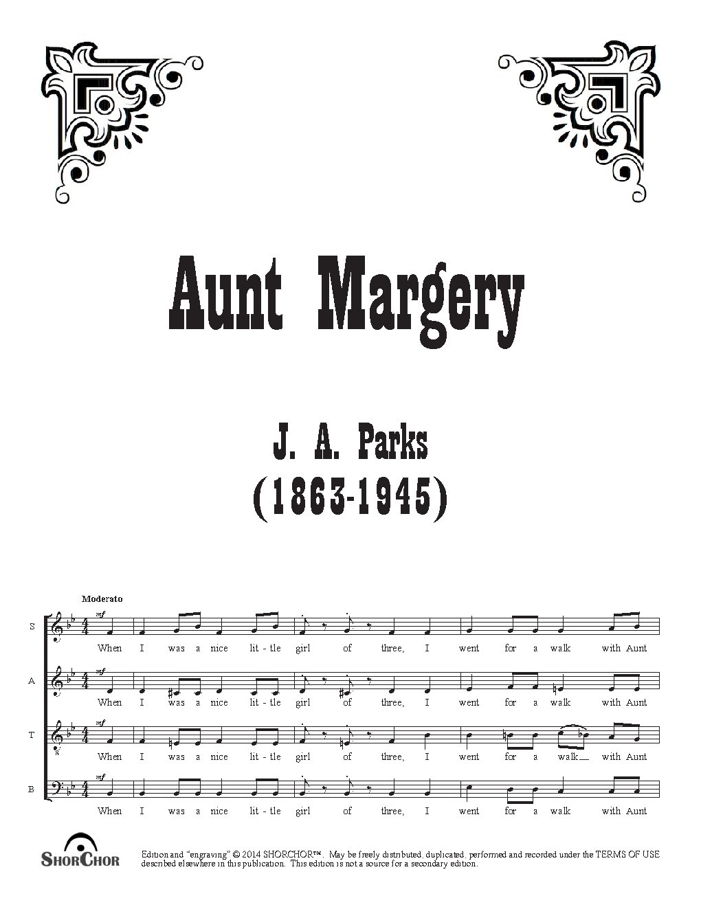 Aunt Margery - Choir Script PDF Thumbnail