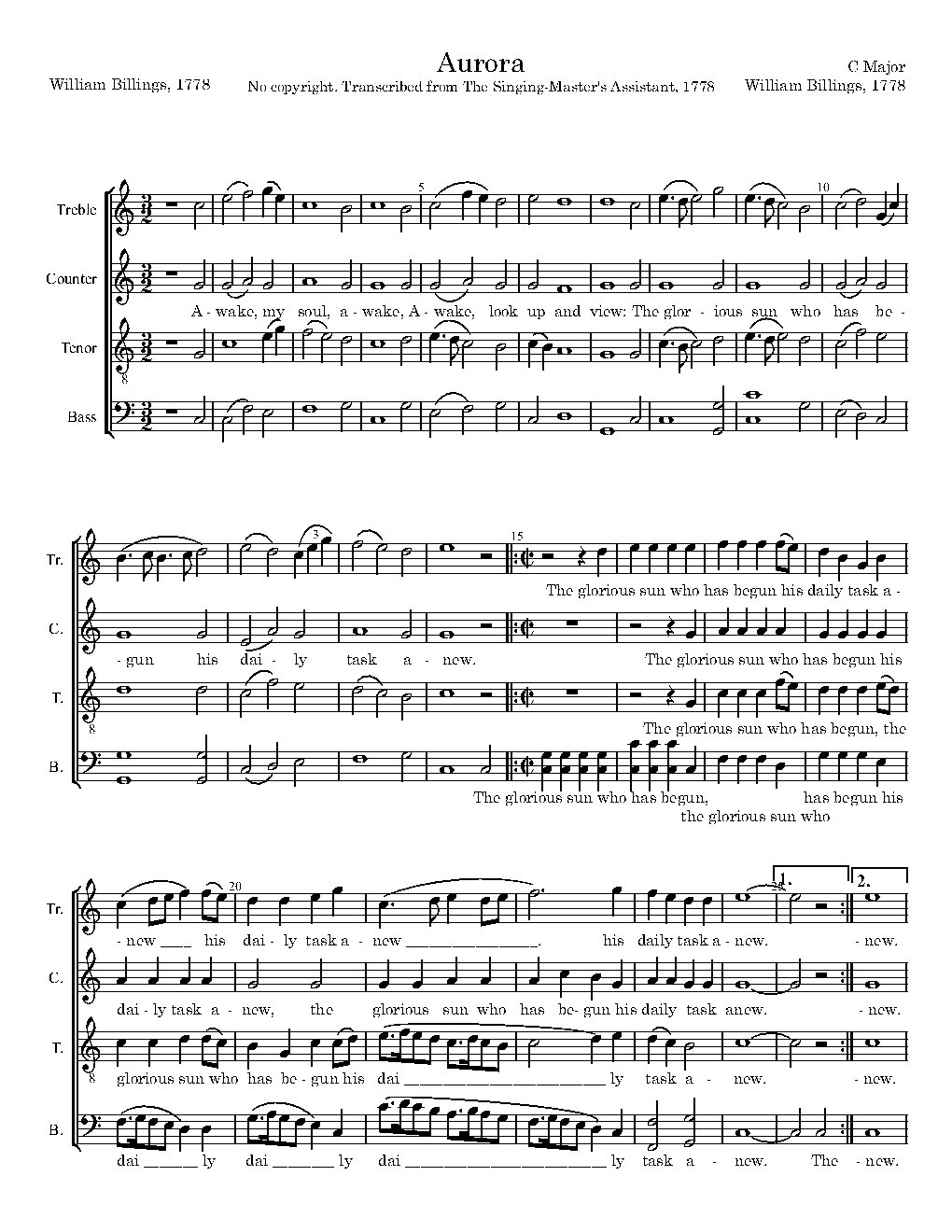 Aurora - Choir Script PDF Thumbnail