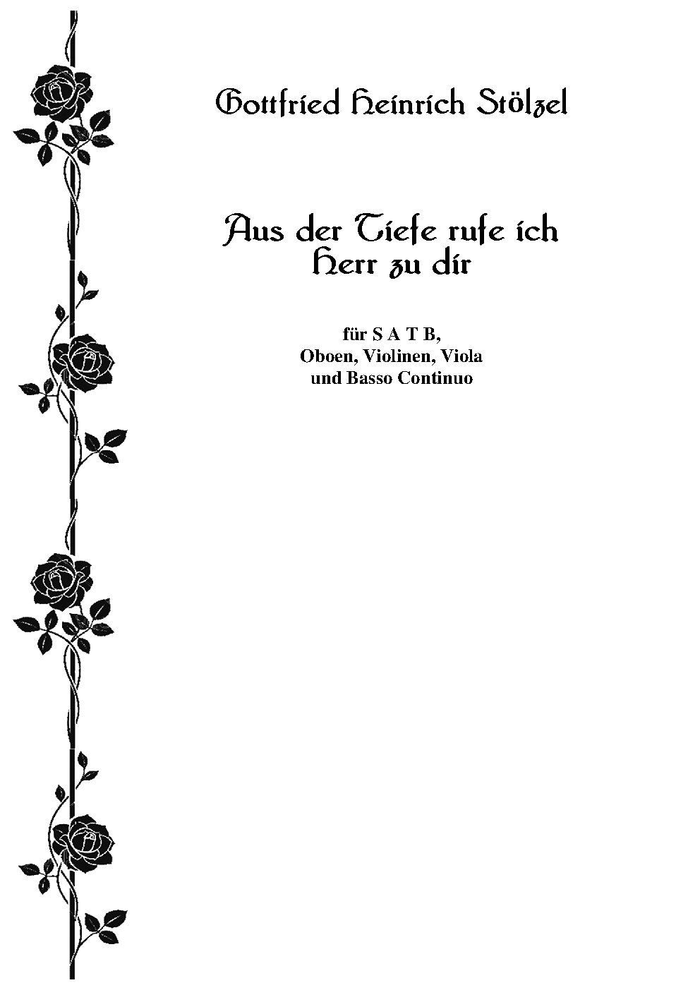 Aus der Tiefen (SATB)