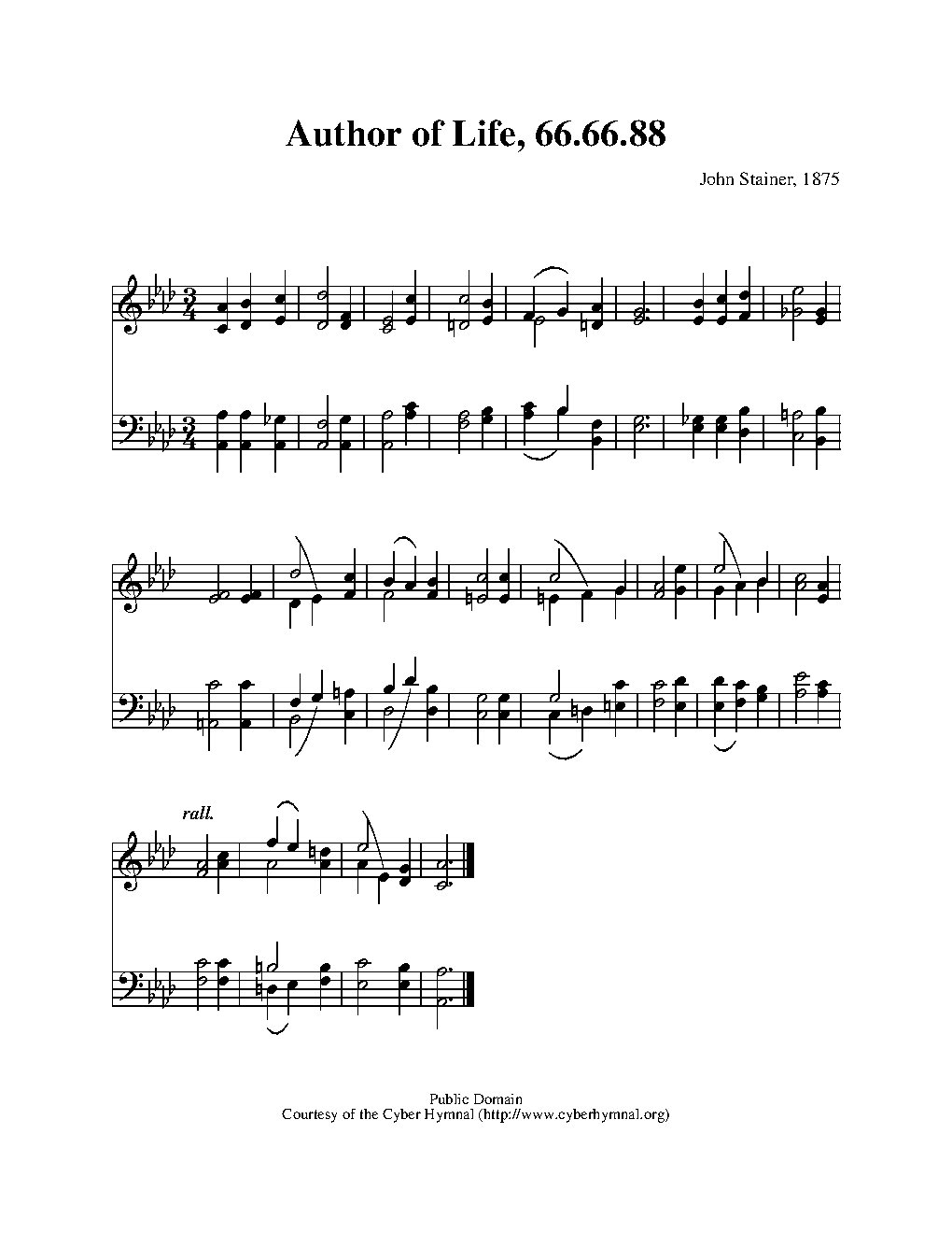 Author of life divine - Choir Script PDF Thumbnail