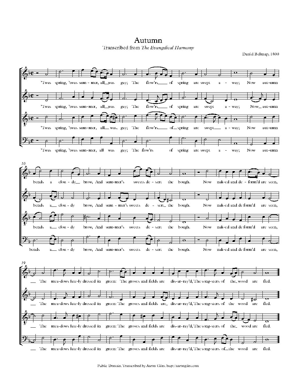 Autumn - Choir Script PDF Thumbnail
