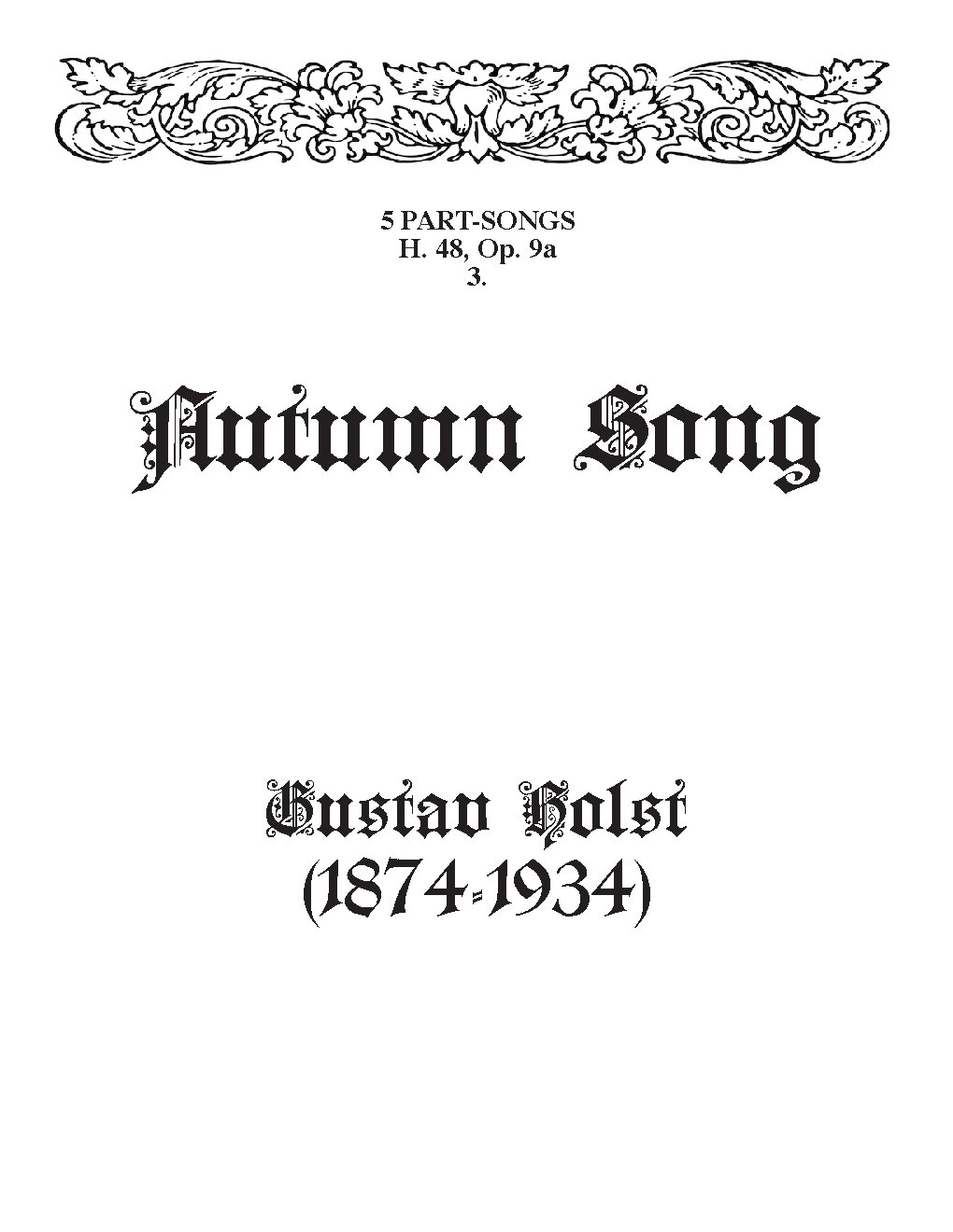 Autumn Song