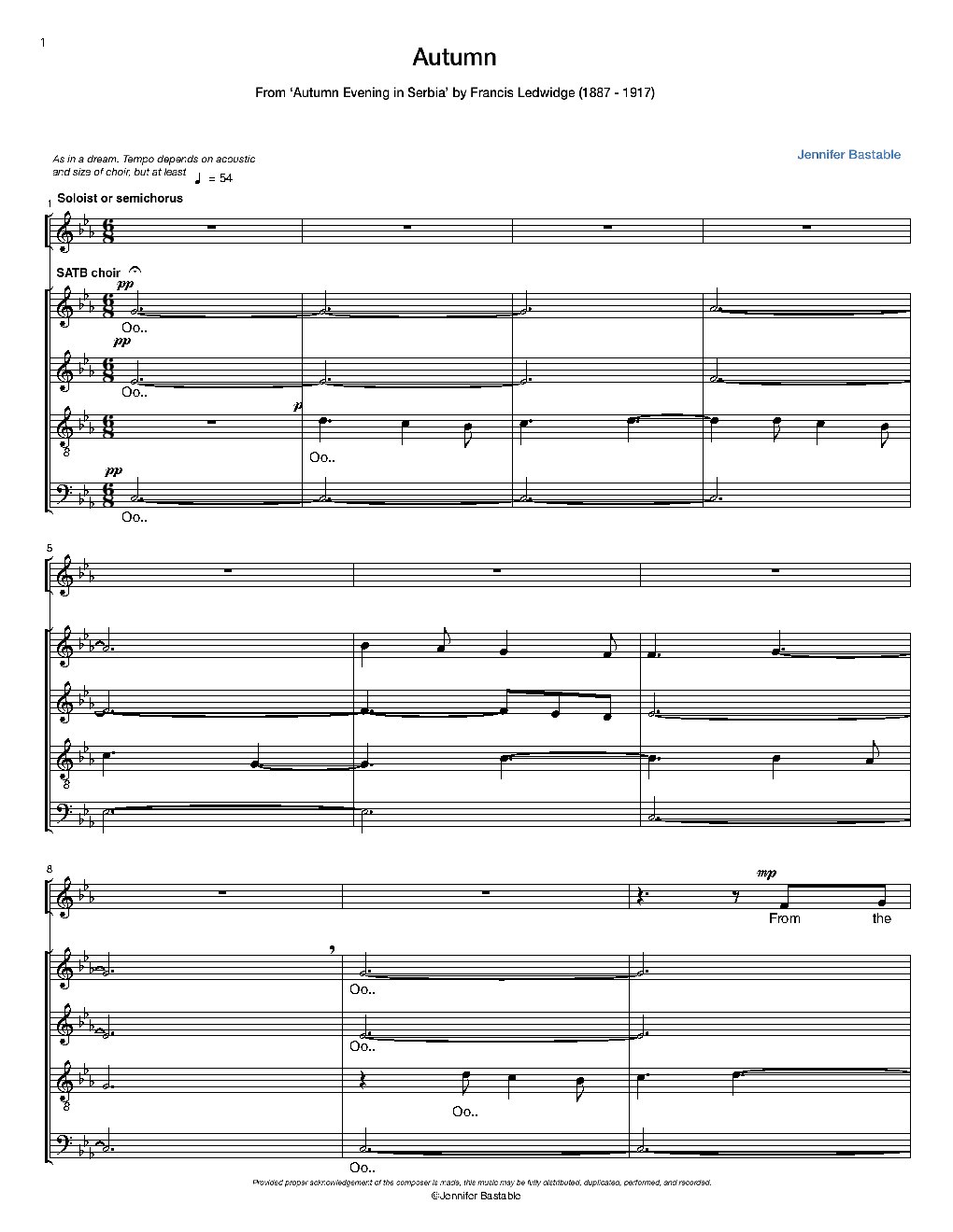 Autumn - Choir Script PDF Thumbnail