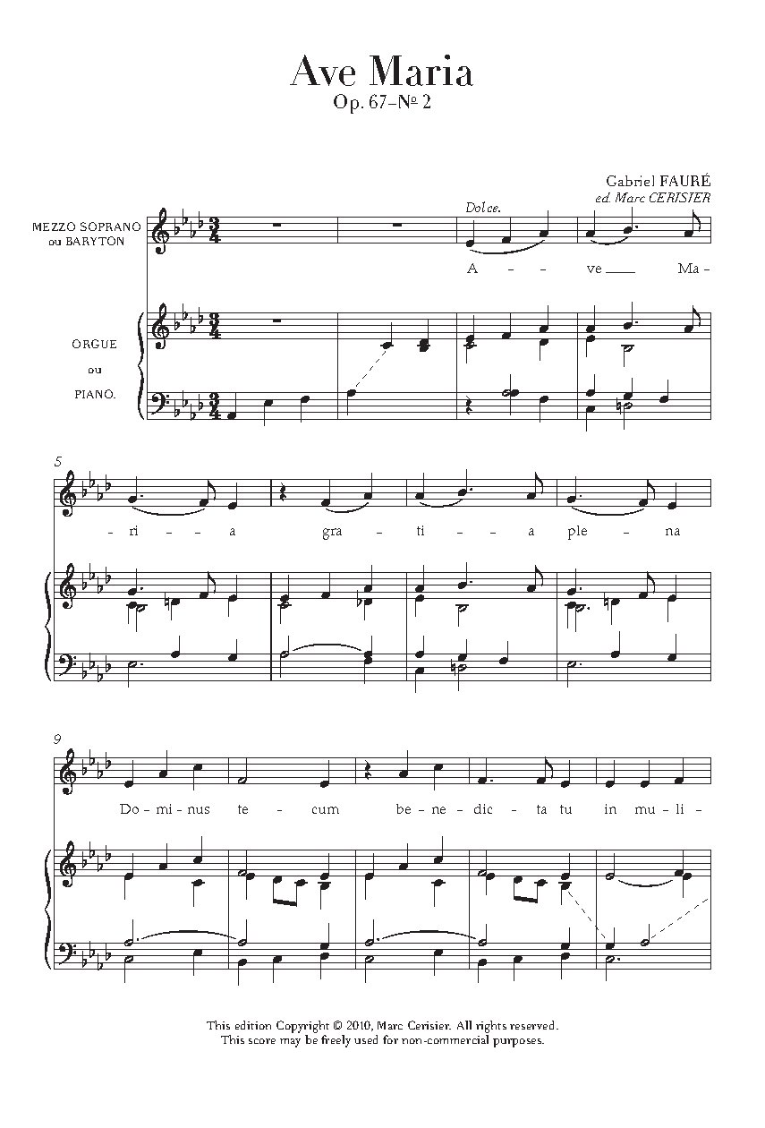 Ave Maria, Op. 67, No. 2