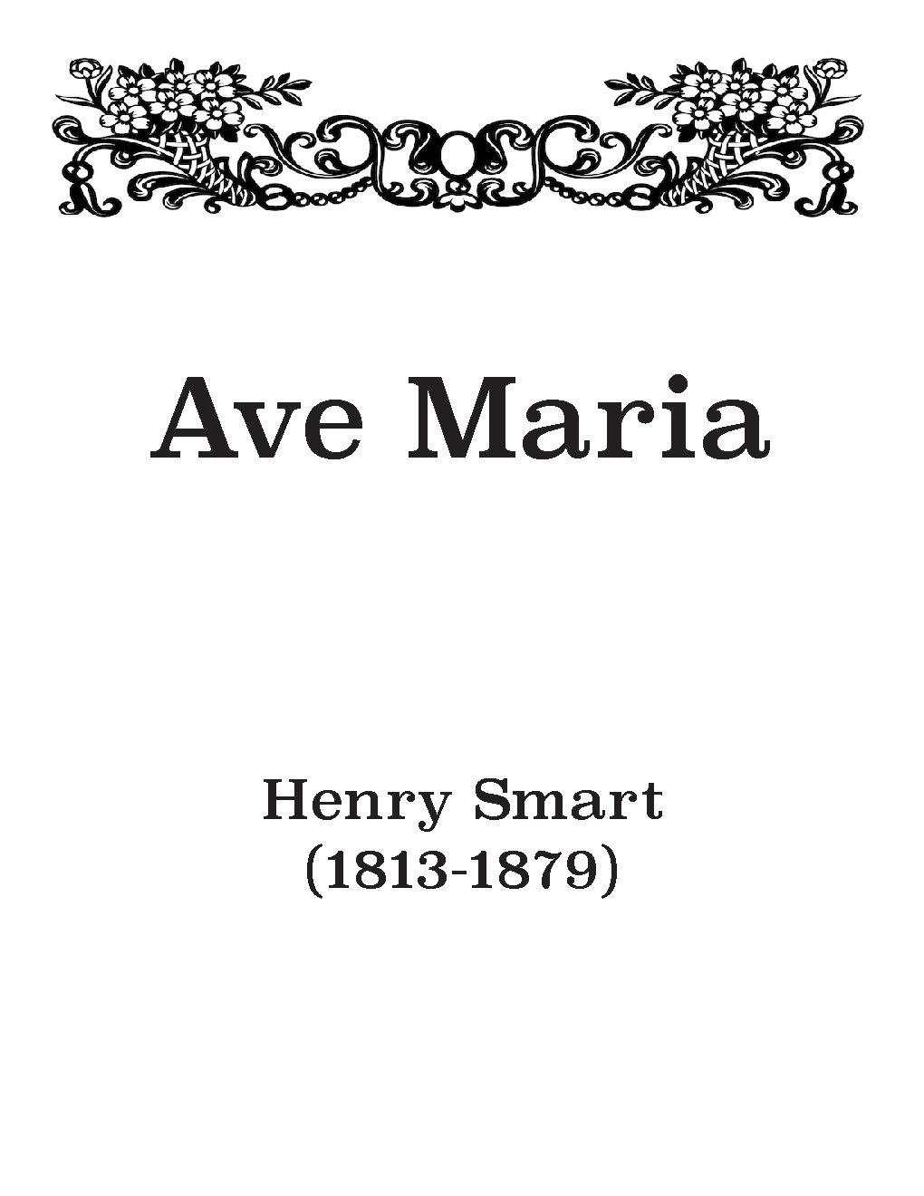 Ave Maria, 'tis the hour of prayer - Choir Script PDF Thumbnail