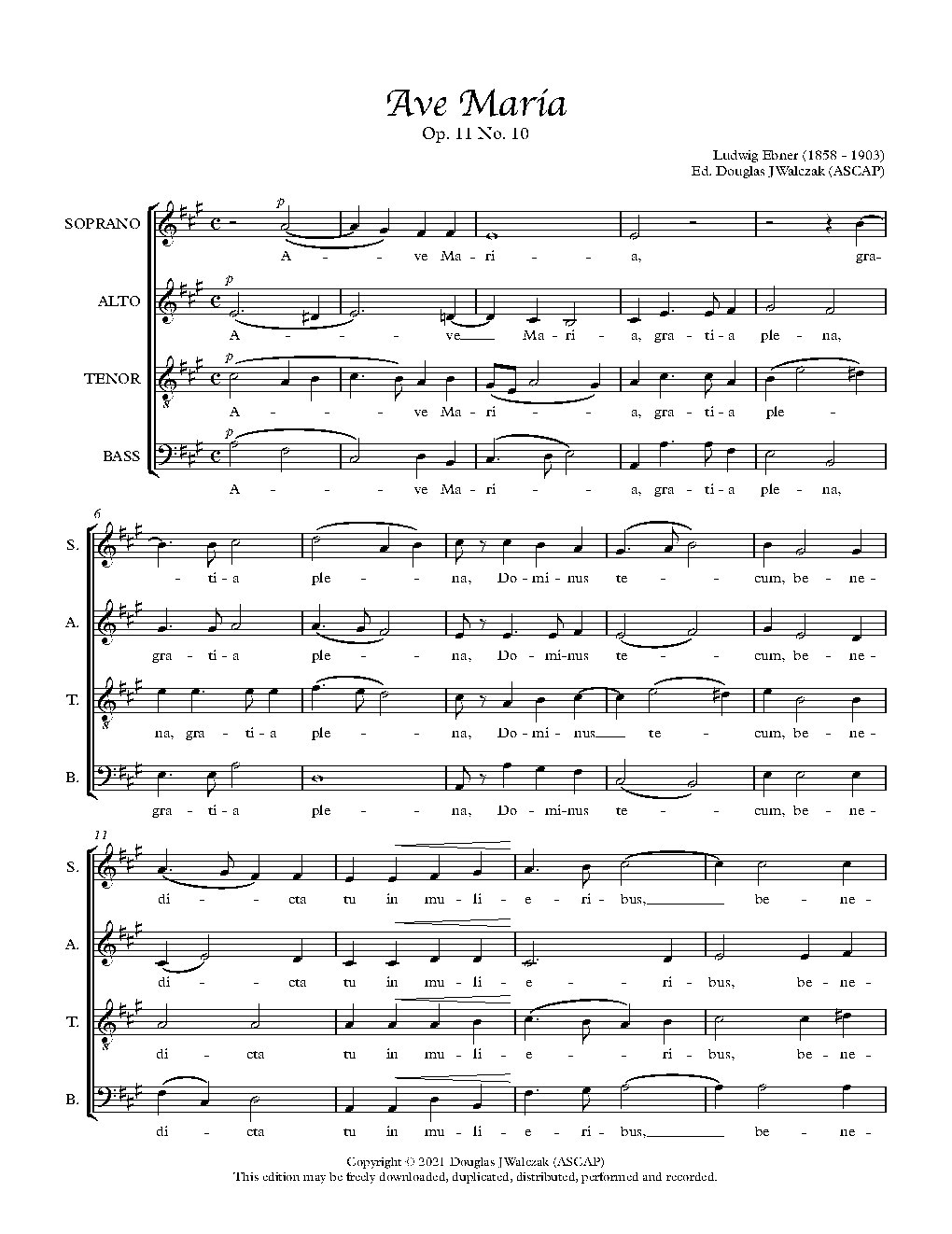 Ave Maria, Op. 11 No. 10