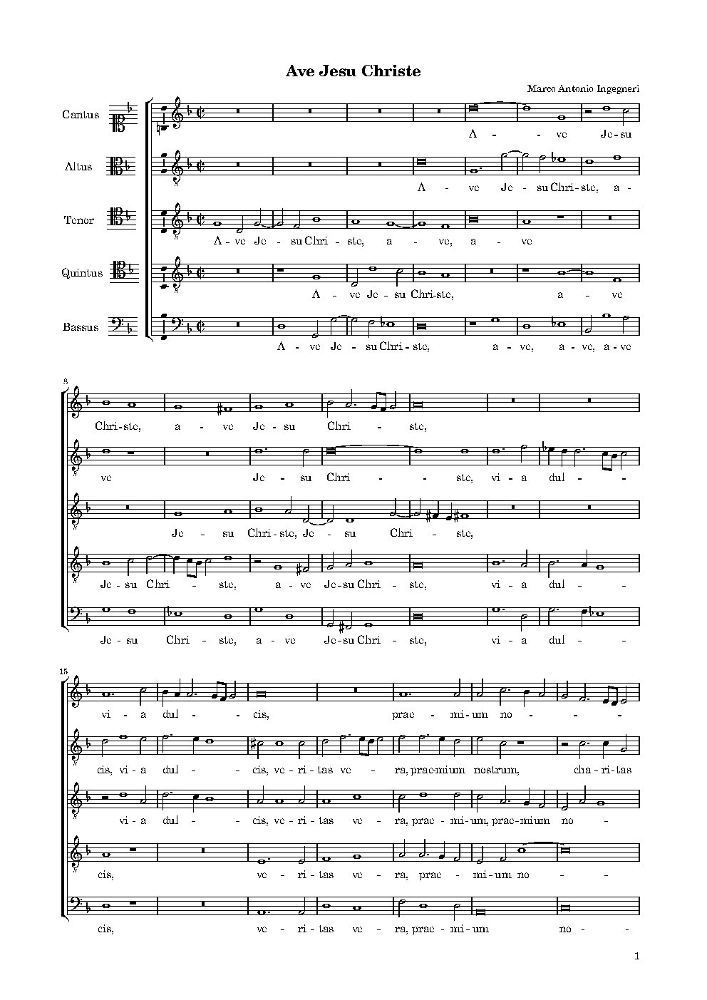 Ave Jesu Christe