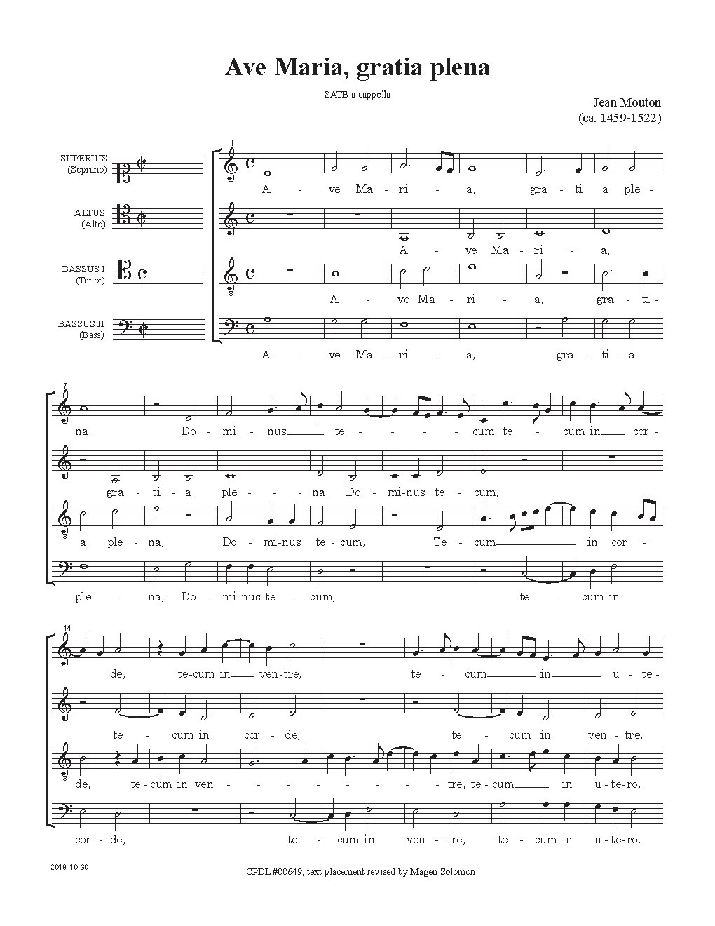 Ave Maria, gratia plena