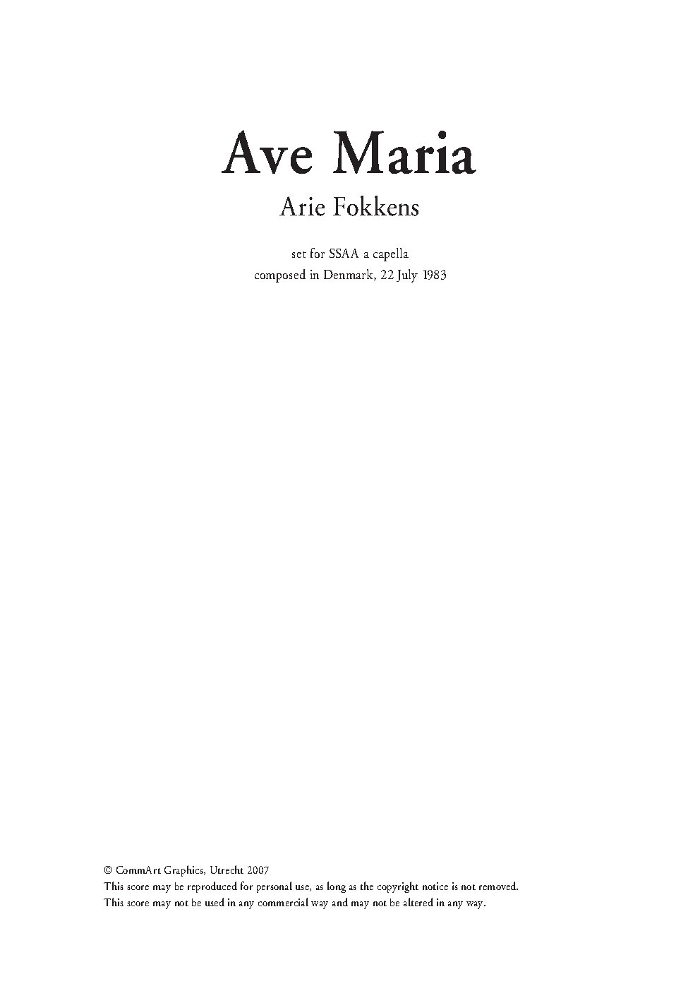 Ave Maria