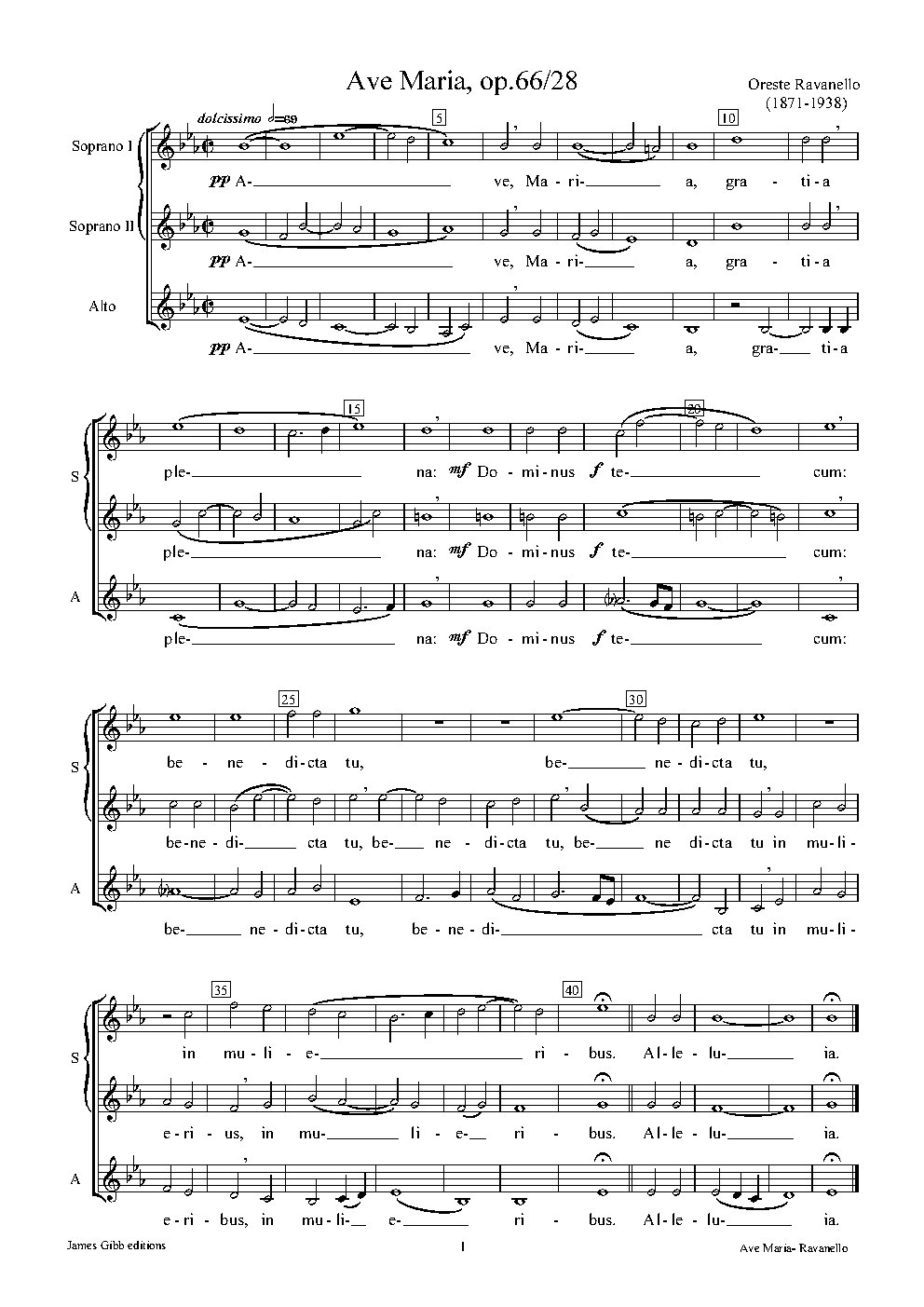 Ave Maria, op.66/28