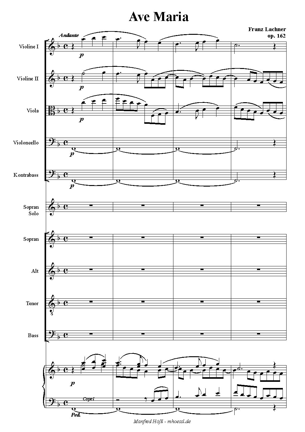 Ave Maria - Choir Script PDF Thumbnail