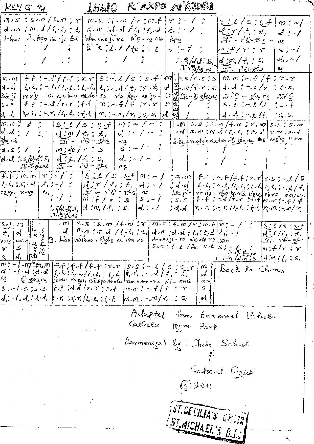 Ihwo R Akpo N E Jobi - Download Choir Script PDF