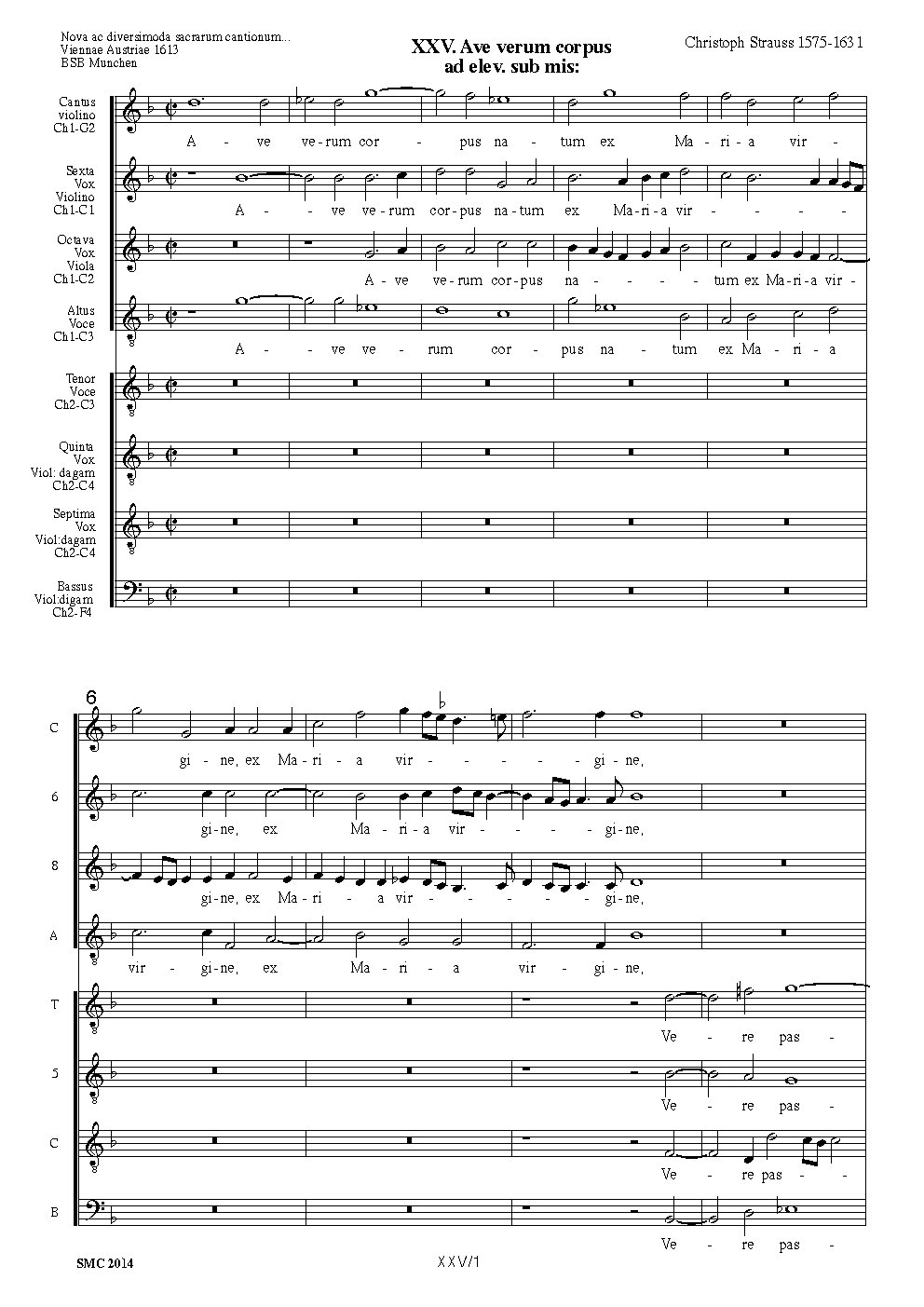 Ave verum corpus a 8