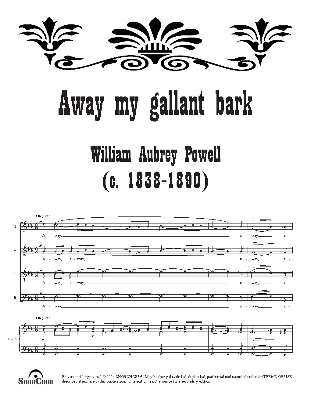 Away my gallant bark