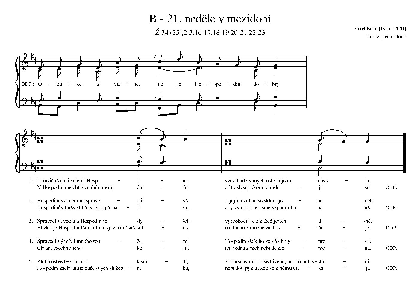 B - 21. neděle v mezidobí