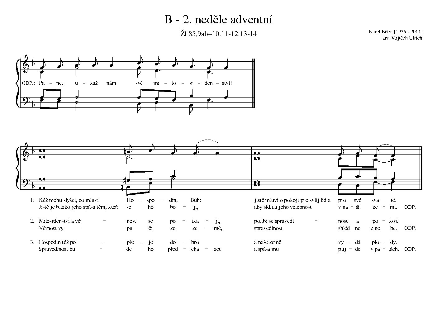 B - 2. neděle adventní