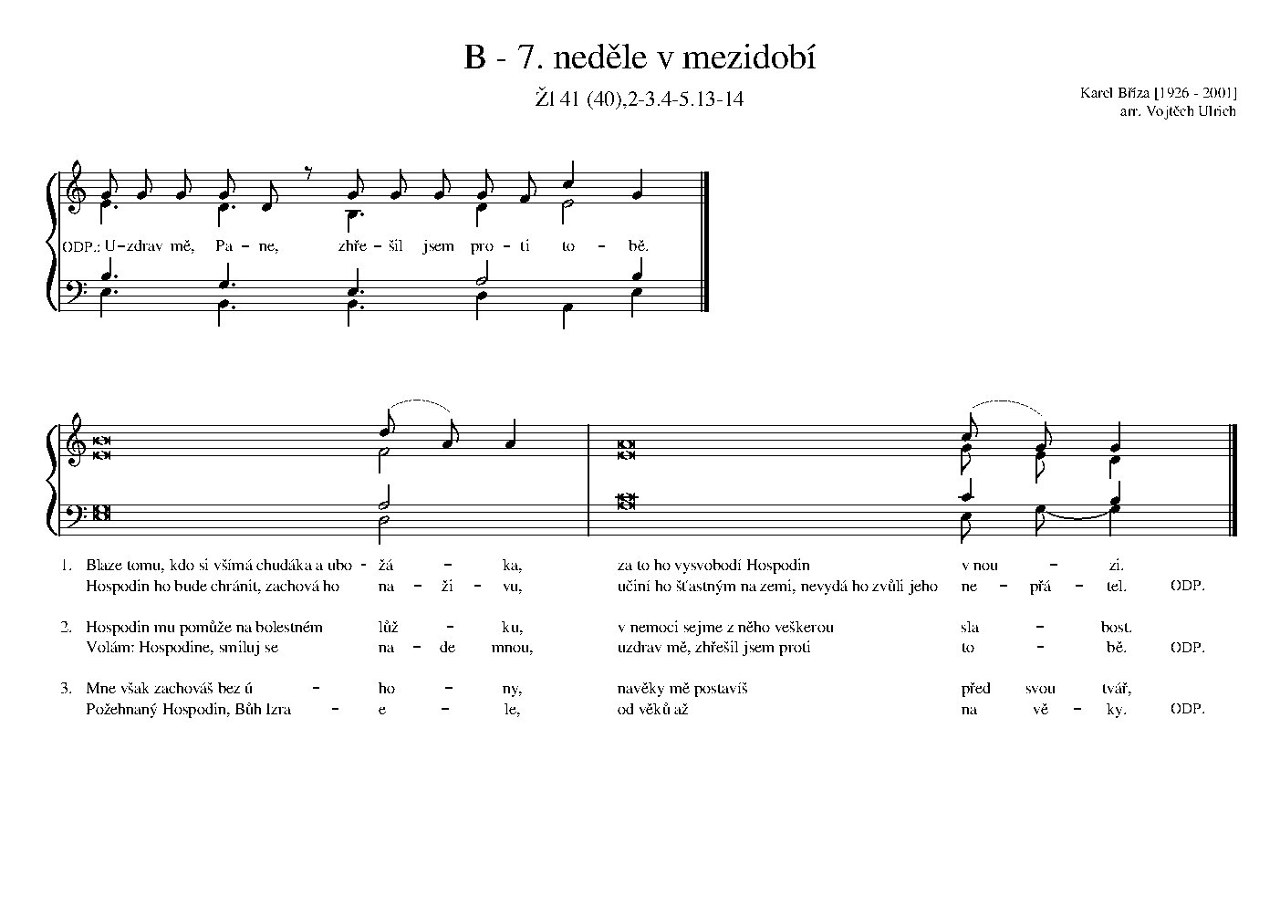 B - 7. neděle v mezidobí
