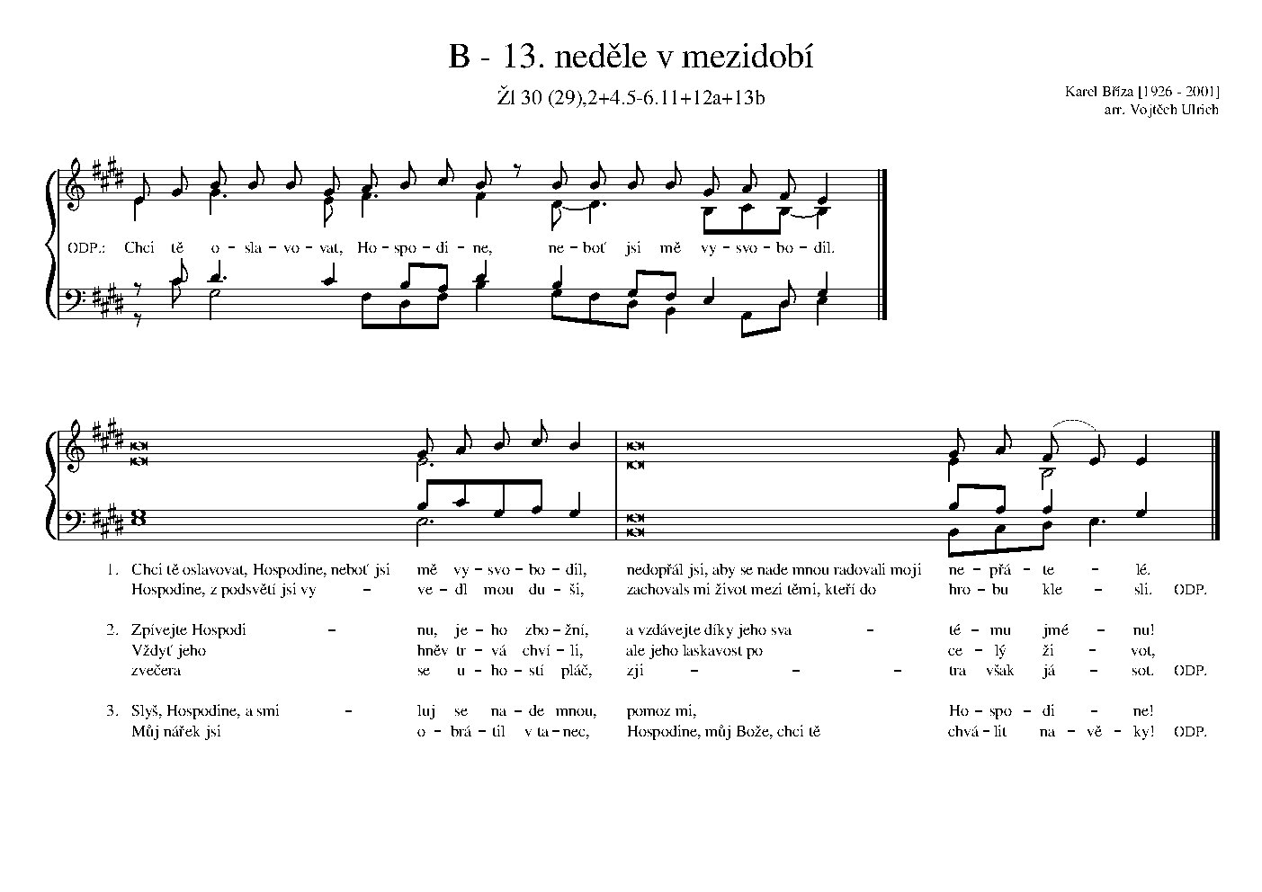 B - 13. neděle v mezidobí