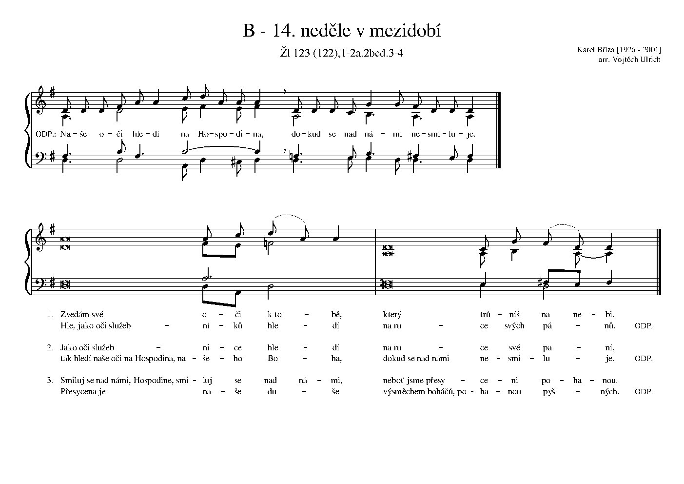B - 14. neděle v mezidobí