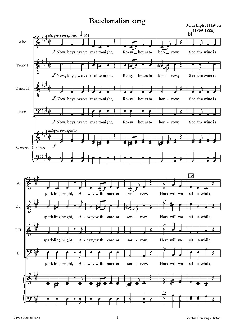 Bacchanalian song