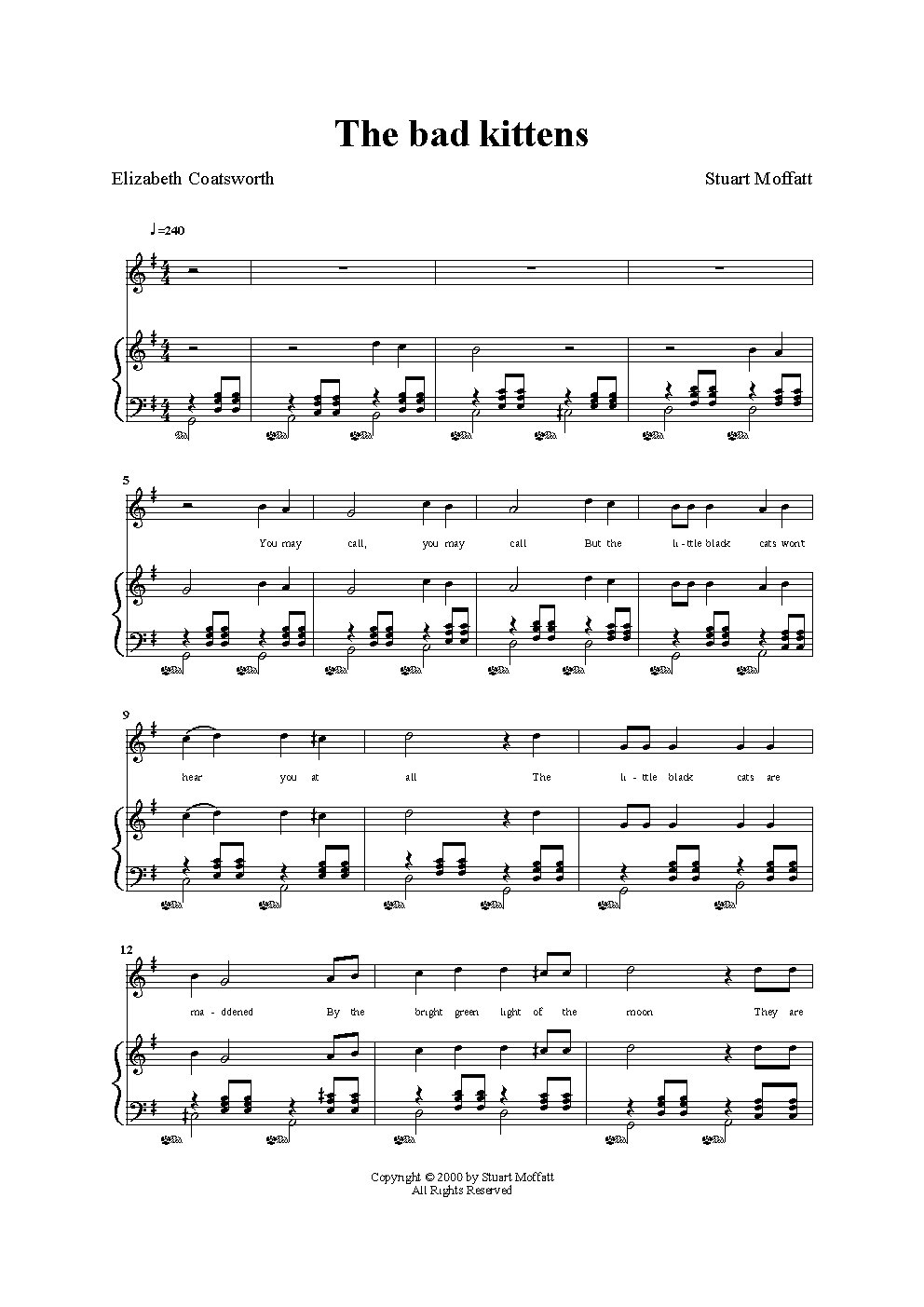 Bad Kittens - Choir Script PDF Thumbnail
