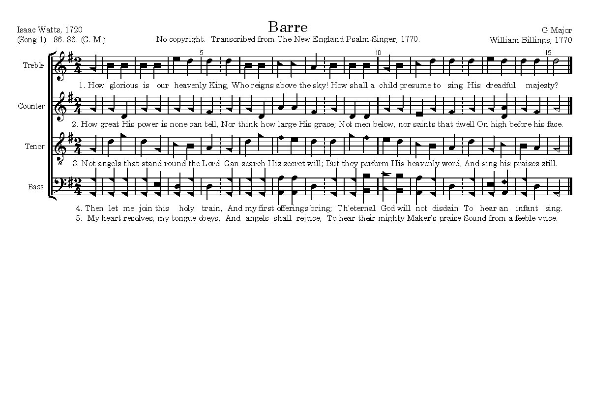 Barre - Choir Script PDF Thumbnail