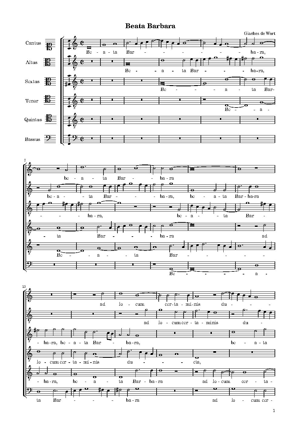 Beata Barbara - Choir Script PDF Thumbnail