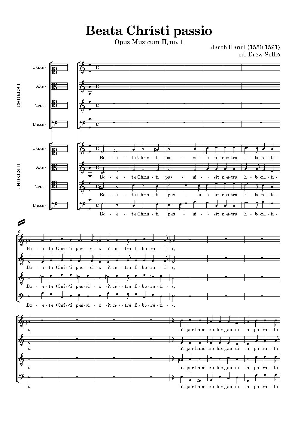 Beata Christi passio - Choir Script PDF Thumbnail