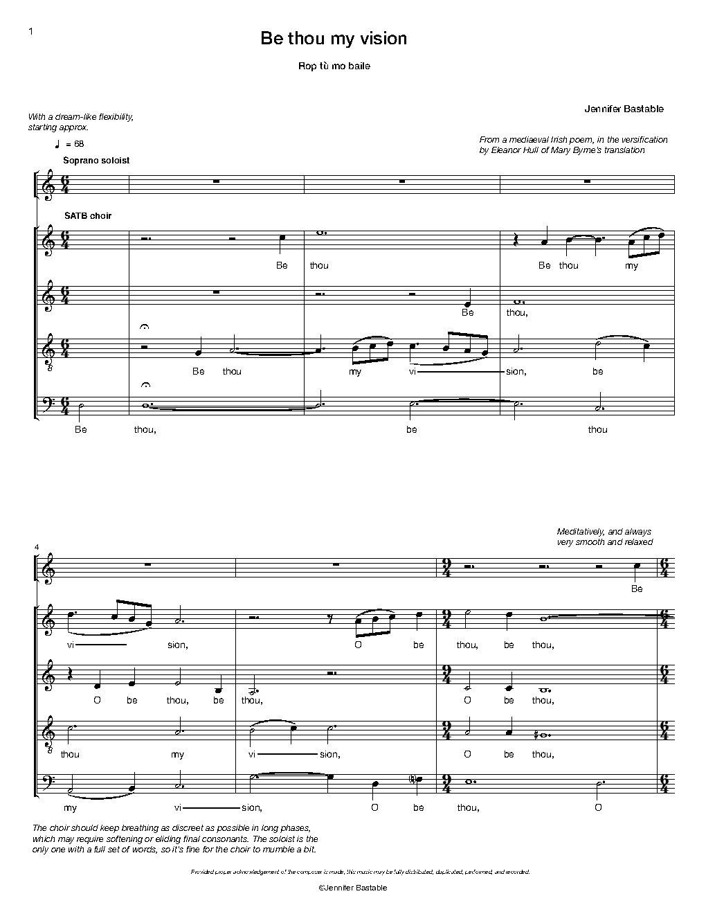 Be thou my vision - Choir Script PDF Thumbnail