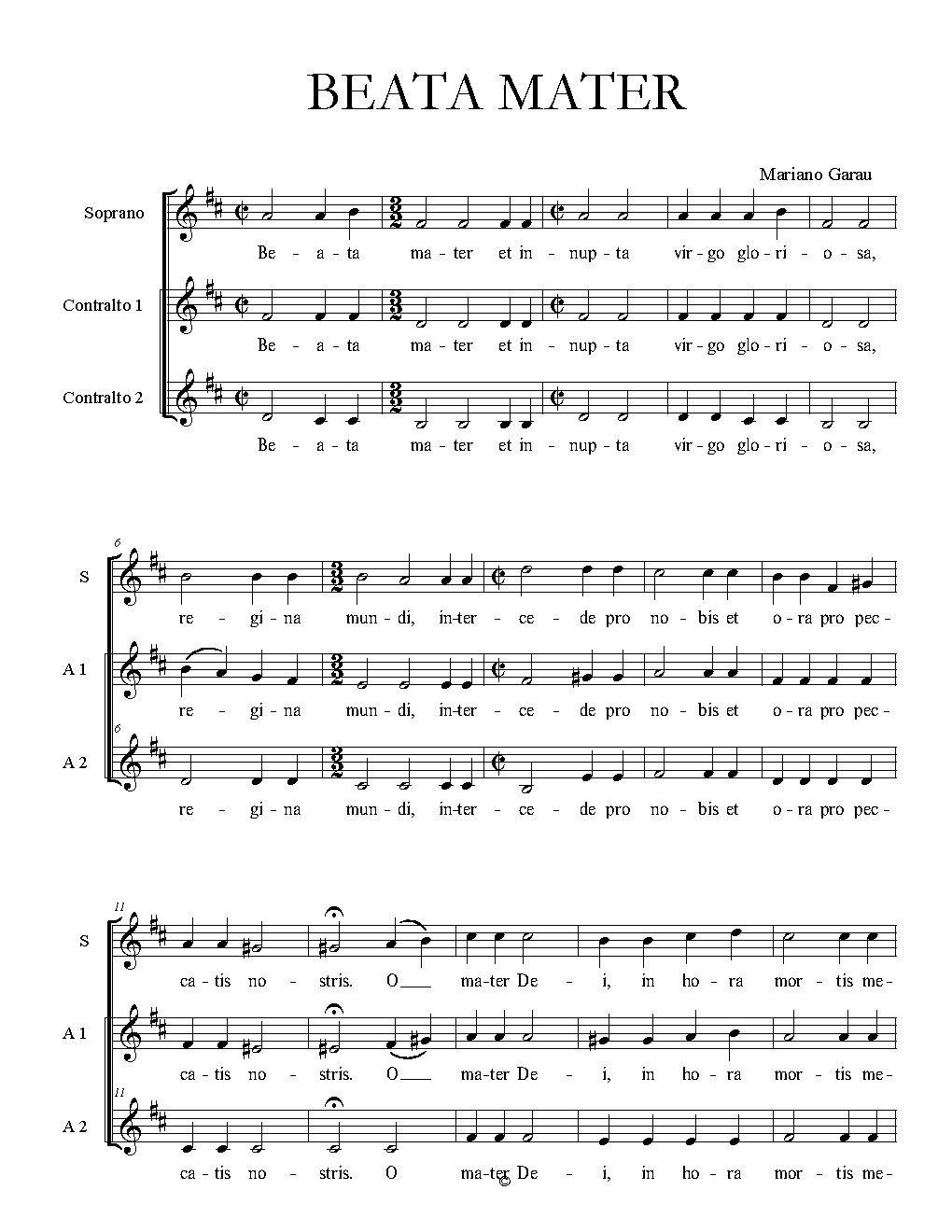Beata mater