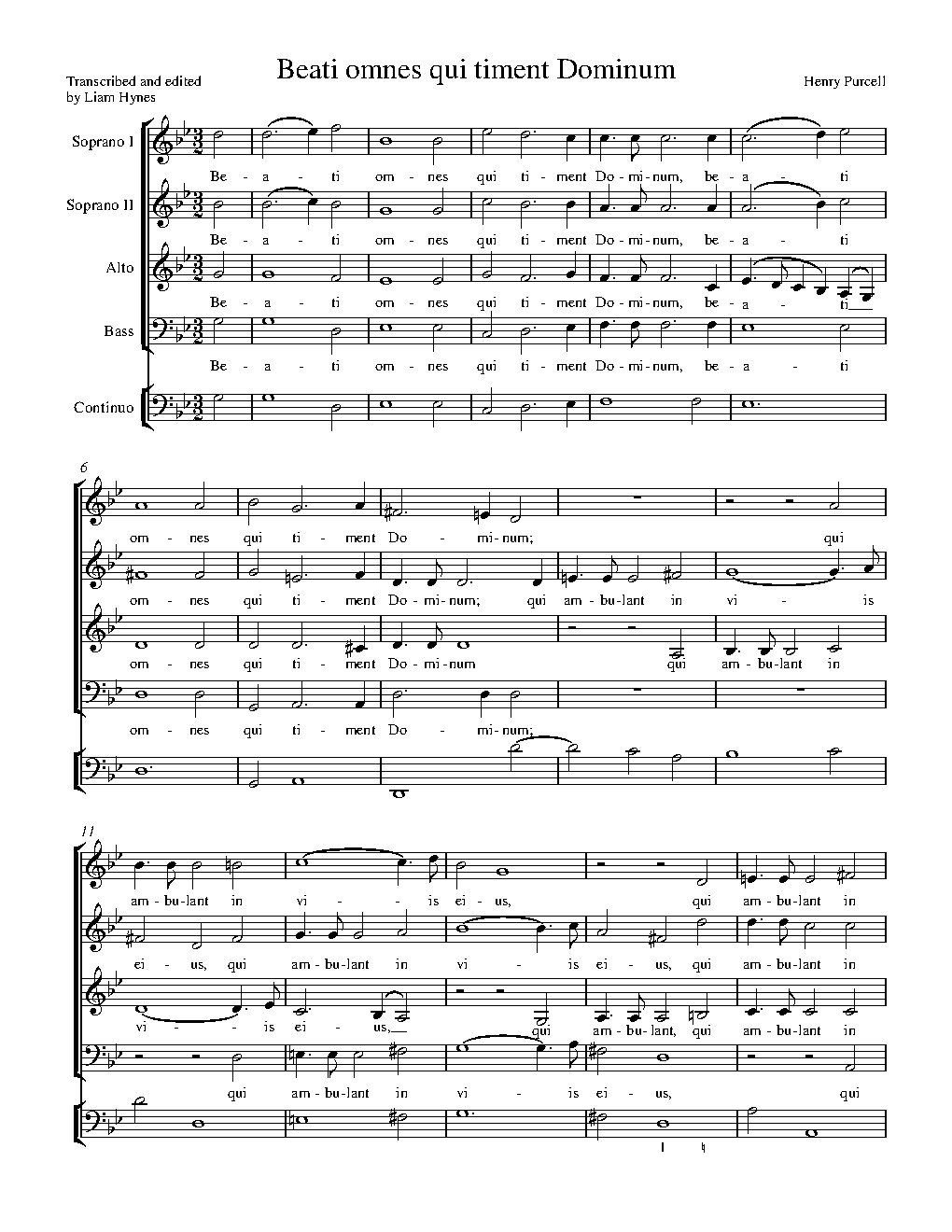 Beati omnes qui timent Dominum