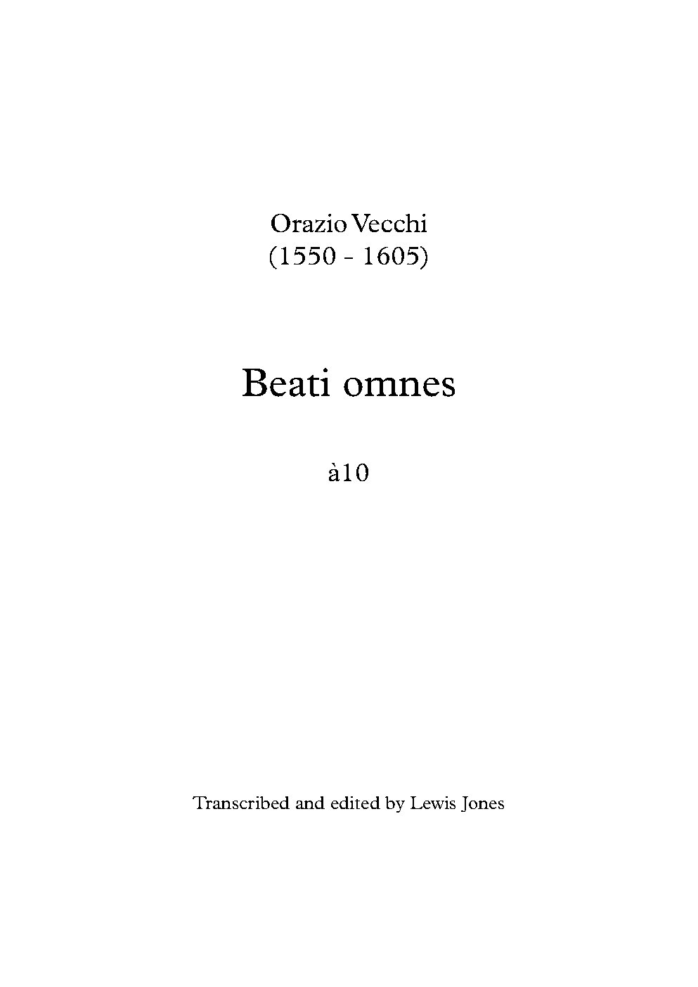 Beati omnes qui timent