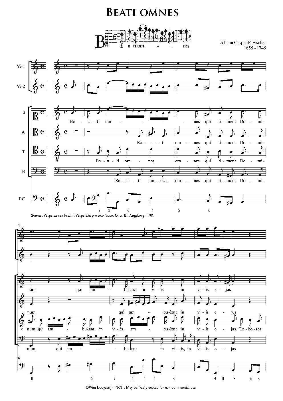 Beati omnes - Choir Script PDF Thumbnail